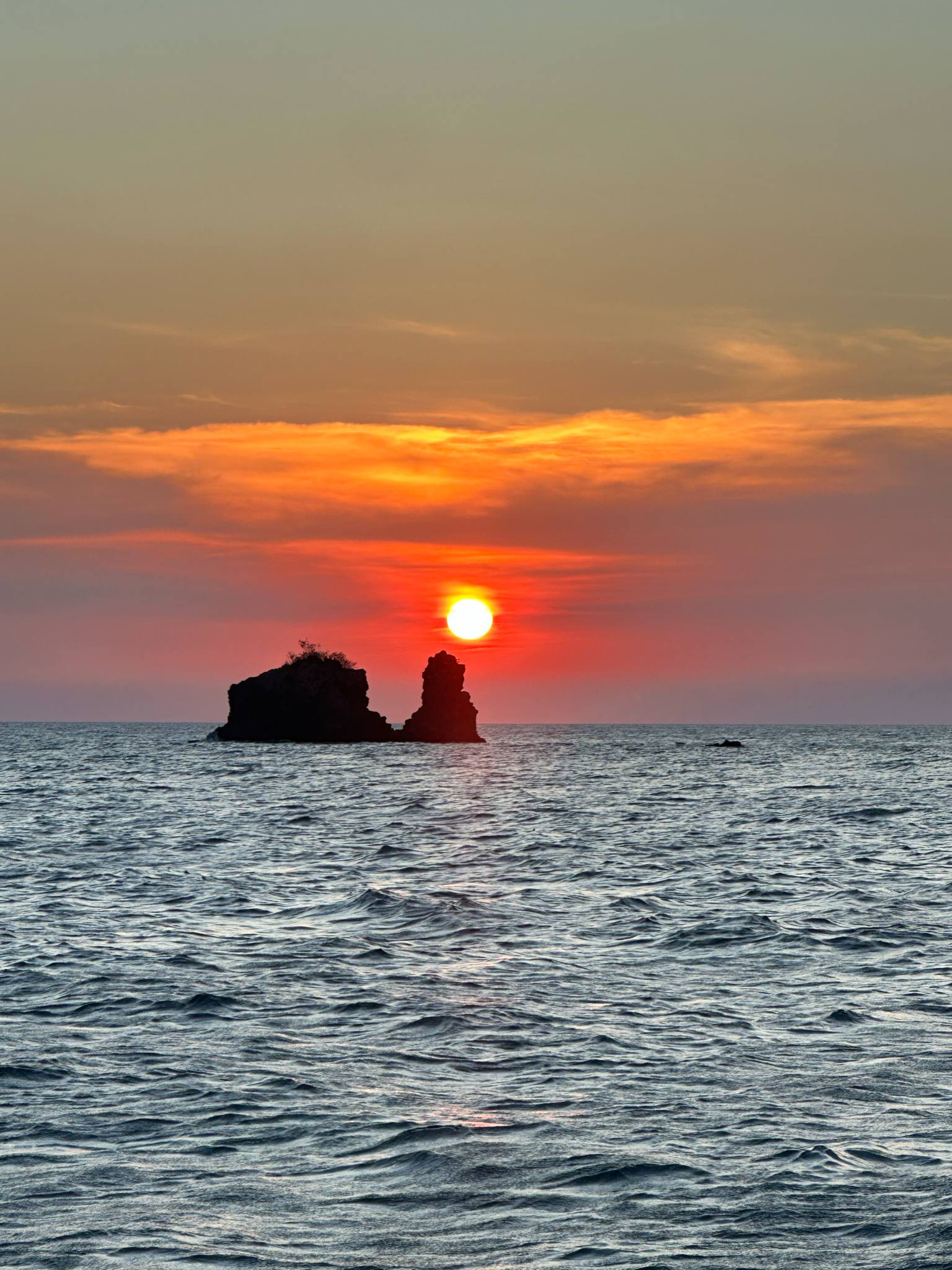 Sunset view from Balatang Bato in Tingloy, Batangas.